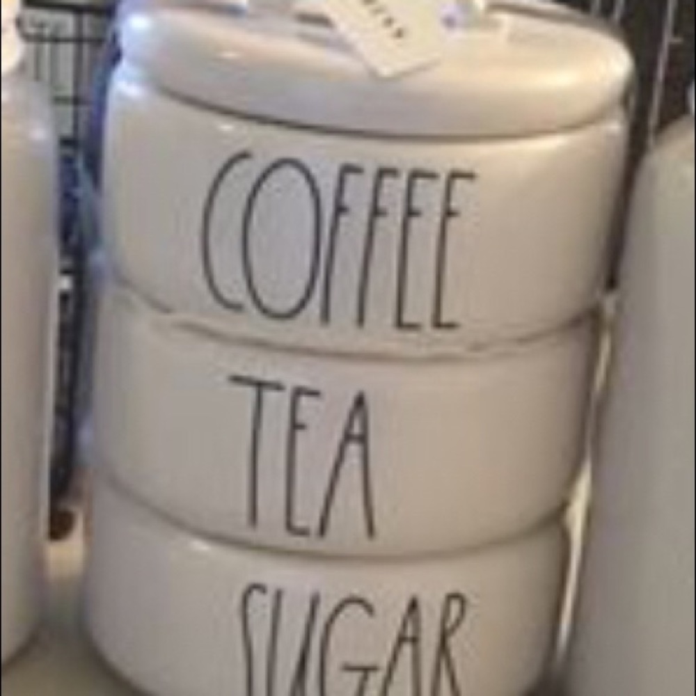 Rae Dunn coffee sugar tea Stackers